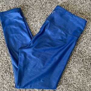 Zyia Blue Metallic Light n Tight Hi-Rise 7/8 24"